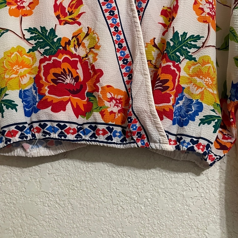 Floral Embroidered Kimono Top - Picture 4 of 7
